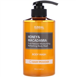 Kundal, Honey & Macadamia, Body Wash, Baby Powder, 16.90 fl oz (500 ml)
