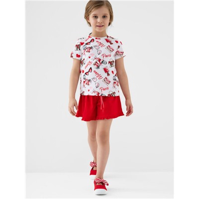 Фуфайка трикотажная для девочек (футболка)