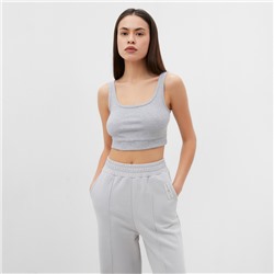 Топ укороченный женский Mist Old School, размер 44, серый