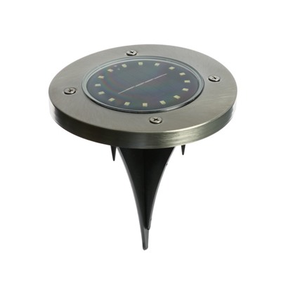 Садовый светильник, уличный, на солнечной батарее, 16 LED, свечение белое