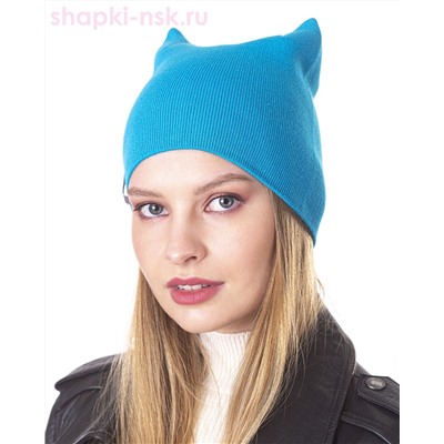 S 710 Шапка с ушками (56-58)