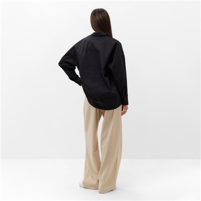 Рубашка женская MIST: Classic Collection, размер 50, чёрная