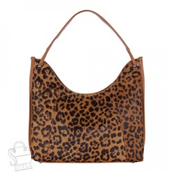 Сумка женская кожаная 3628VG leopard brown Vitelli Grassi