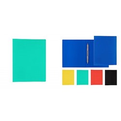 Папка скоросшиватель с пружиной пластиковая 500мкм зеленая ЕС245453 Стамм