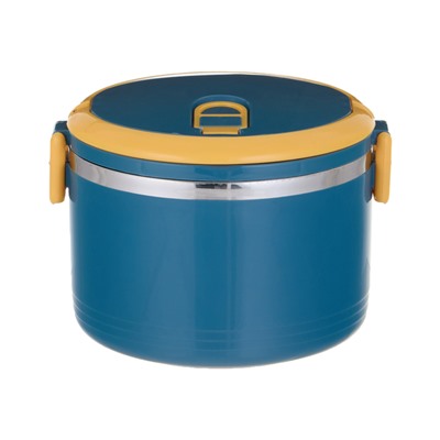 Ланч-бокс, 650 мл, сохраняет тепло 2 ч, нержавеющая сталь, бирюзовый