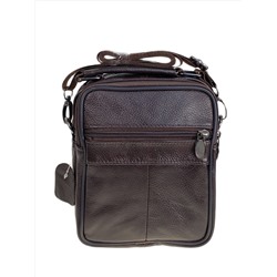 Сумка мужская из натуральной кожи, цвет черный