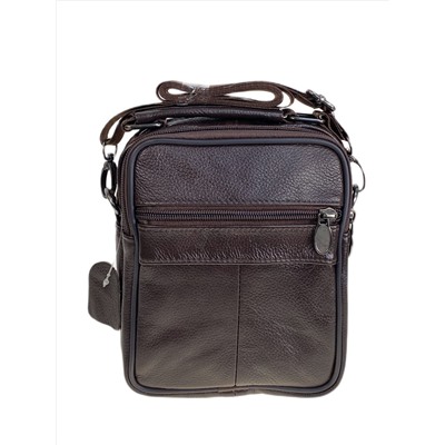 Сумка мужская из натуральной кожи, цвет черный