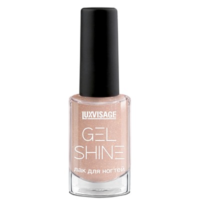 Лак для ногтей GEL SHIINE 102 Светлый бежевый с шиммером