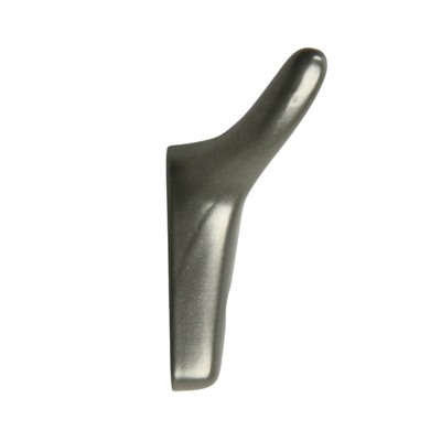 Крючок мебельный CAPPIO YAK, двухрожковый, цвет графит