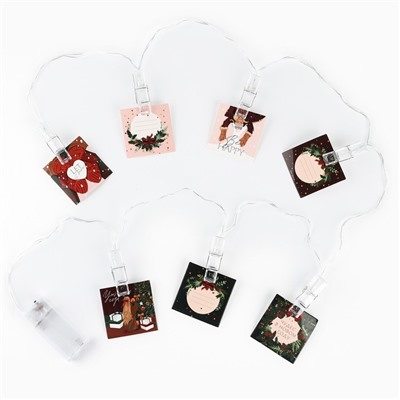 Гирлянда светодиодная с прищепками «Чудес в новом году», 1.5 м