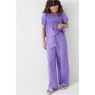 Комплект текстильный для девочек: блузка, брюки PLAYTODAY, 1240283