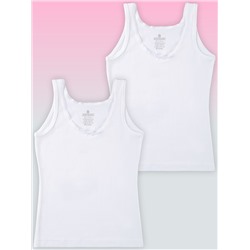 4640-01 Майка для девочки белая (BAYKAR)