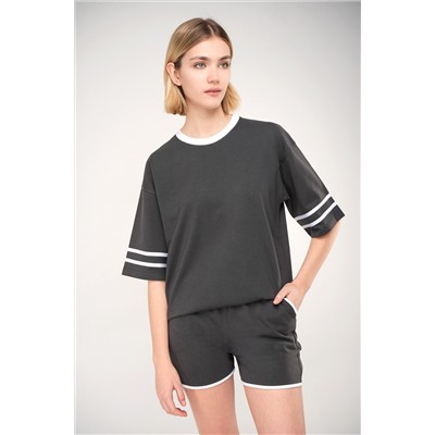 Женский костюм оверсайз из хлопка Happyfox