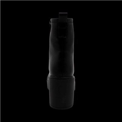 Ботинки из натуральной кожи на меху РМ-094-1 черные