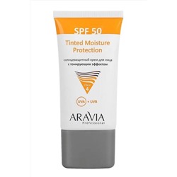 Aravia Солнцезащитный крем для лица с тонирующим эффектом / Tinted Moisture Protection SPF-50, 50 мл KRISTALLER, 1135582