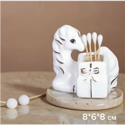 Подставка для ватных палочек Лошадь 8 см / B5438 /уп 96/ Символ года 2026 744512