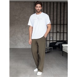 Брюки джоггеры на резинке из премиального футера двухнитки