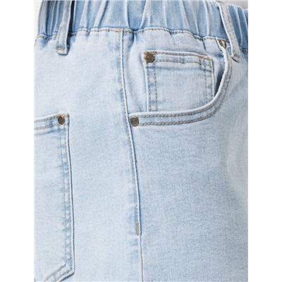 Шорты из эластичного денима