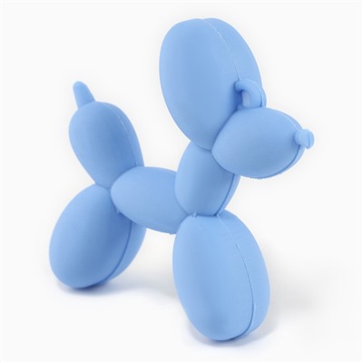 Алмазная мозаика на брелоке "Собачка" светло-голубой