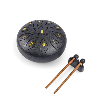 Глюкофон, цветок черный, 11 лепестков, 18×18×11 см