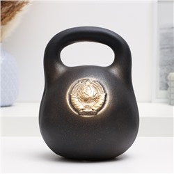 Копилка для денег «Гиря с гербом СССР», гипс, 15×15×18 см