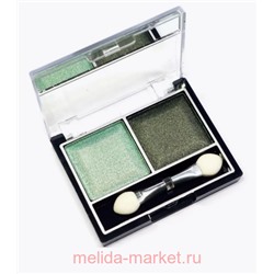 MILD Тени для век 2 цвета тон 12 фисташковый+темно-зеленый перламутровыее 5022