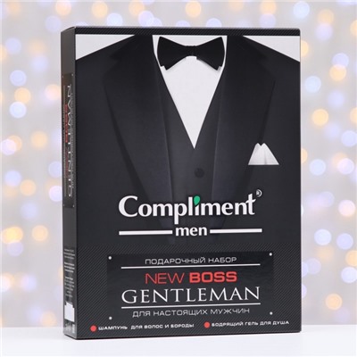 УЦЕНКА Набор № 1770 Compliment New Boss Gentleman: Шампунь, 250 мл, Гель для душа, 250 мл