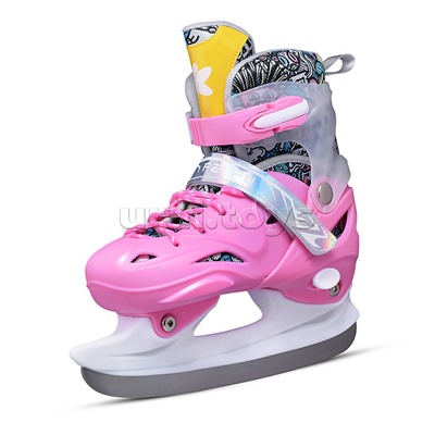 Коньки (размер M35-38) розовые, в сумке