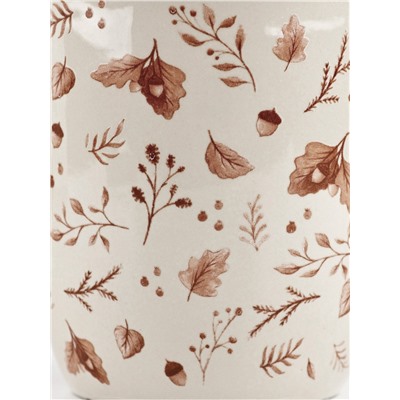 Кружка керамическая «Листья», 420 мл