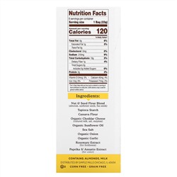 Simple Mills, Натуральные безглютеновые крекеры с миндальной мукой, фермерский чеддер, 6 упаковок, по 0,8 унции (23 г) каждая