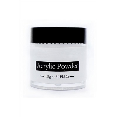 Nail Art Акриловая пудра для ногтей, белый, 10 г KRISTALLER, 1108230