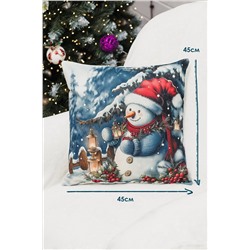 Наволочка декоративная новогодняя 2 шт рогожка НАТАЛИ, 1221266