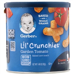 Gerber, Lil' Crunchies, для малышей, умеющих ползать (от 8 месяцев), со вкусом томатов, 42 г (1,48 унции)