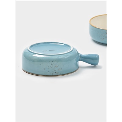 Кокотницы Magistro «Церера», набор 2 шт., 500 мл, d=15.2 см, фарфор, голубые