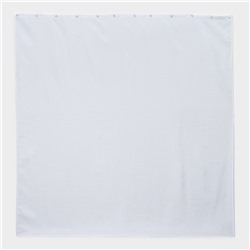 Штора для ванной «Ла Каса», с люверсами, 180×180 см, полиэстер, белая