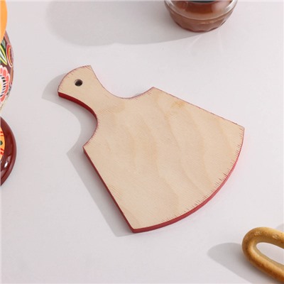 Доска разделочная дерево «Лимонница», хохлома