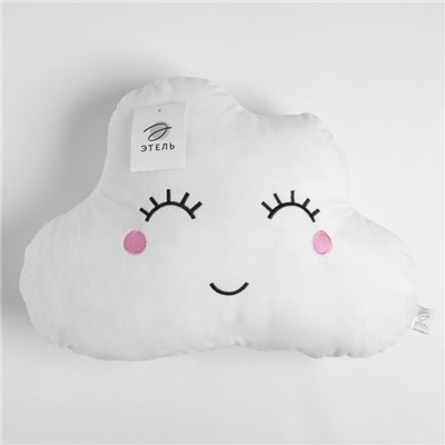 Подушка декоративная «Этель. Облачко белая», 48×38 см, велюр