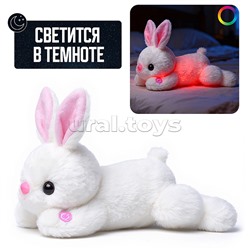Мягкая игрушка "Заяц" светитсмя в темноте  35 см.