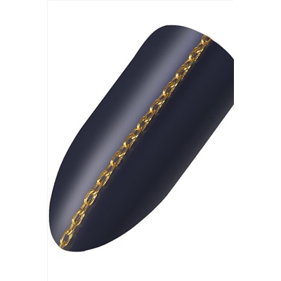 Nail Art Цепочка двойное плетение, 95 см, золотистый KRISTALLER, 1107613