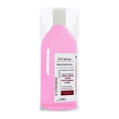 De'Lakrua Жидкость для снятия Акрила X-Stronge Tip Remover 1000 мл