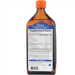 Carlson Labs, Норвежская серия, самый лучший рыбий жир, натуральный апельсиновый вкус, 1600 мг, 500 мл (16,9 жидких унций)