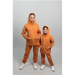 Костюм для девочки оверсайз из футера трехнитки Happyfox