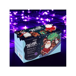 Гирлянда «Нить» 20 м, IP20, тёмная нить, 200 LED, свечение фиолетовое, 8 режимов, 220 В