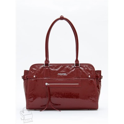 Сумка женская кожаная 8053Q wine red Polina&Eiterou  в Новосибирске