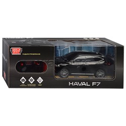 Машина р/у Haval f7, свет, 19 см, черн, в коробке