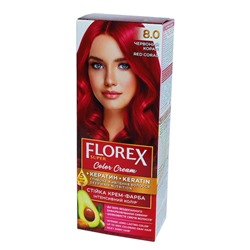 Краска для волос Florex Super 8.0 Красный коралл