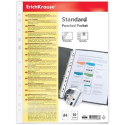 Мультифора(обл. для док-тов)  А4  10 шт/уп. 30 мкм Standard 67910 ErichKrause