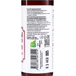 Болтушка Монастырская с салициловой кислотой от прыщей, «Святая рука», 100 мл