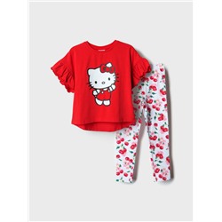 Комплект трикотажный для девочек: туника, брюки (легинсы)