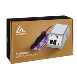 Аппарат для маникюра Luazon LMH-02, 6 насадок, 12 Вт, до 20000 об/мин, серый
